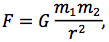 Newton’s law of universal gravitation